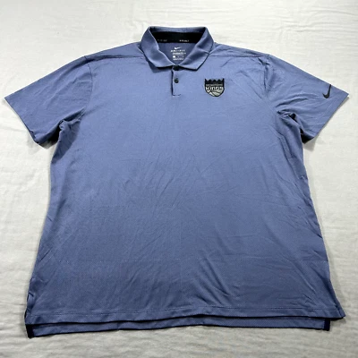 Nike Sacramento Kings Polo Shirt Adult XL Blue Dri-Fit Embroidererd NBA Mens - Image 1 of 4