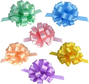 Pastel Easter Gift Bows - 8" Wide, Set of 6, Gift Basket, Gifts, Presents - Picture 1 of 7