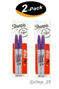 Sharpie Permanent Marker Original, Fine Point, Purple (2 Pack) - New - Free Ship - Picture 1 of 7