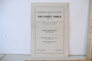 IL PRINCIPE DELLA FORESTA ~ PROGRAMMA SCUOLA MEDIA WILKINSBURG ~ APRILE 1945 - Foto 1 di 6