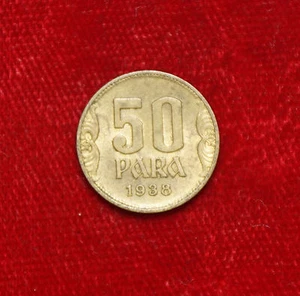 1938 50 Para Dinara Coin Coin Yugoslavia Yugoslavia - Picture 1 of 2