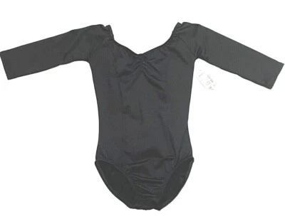 Body Motionwear Leotardo 3/4 Slv Princesa Costura Reunida Corpiño #2150 Nuevo Niña Foto 1 de 4