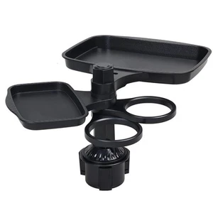 Expansor portavasos coche 4 en 1 con soporte para teléfono bandeja de comida para bebida/merienda/almuerzo - Imagen 1 de 11