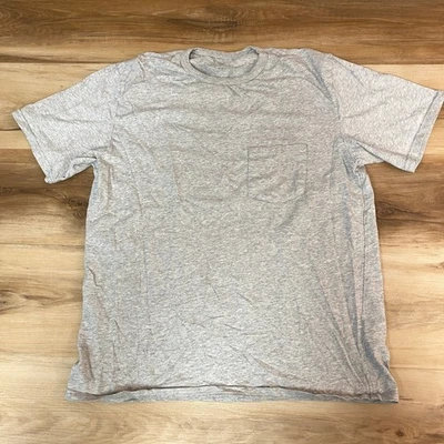 Camiseta Knickerbocker NYC Gris Jaspeado Bolsillo Para Hombres Mediana Algodón Manga Corta Foto 1 de 4