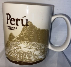 Tazza da caffè in ceramica Starbucks Perù Global Icon Collector Series 16 oz - Foto 1 di 5