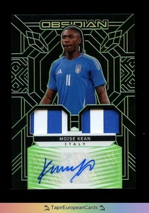 /5 2024-25 Panini Obsidian Moise Kean  Patch Auto Autograph Italy Fiorentina - Bild 1 von 2