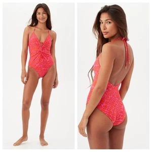 Traje de baño TRINA TURK Trellis Plunge UNA PIEZA talla 8 multicolor nuevo con etiquetas - Imagen 1 de 10