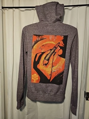 Obey Purple Hoodie Lipstick Missile Graphic Womens Extra Small - Image 1 of 4