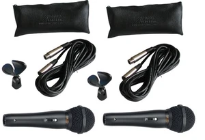 Audio2000'S Two ADM101 Professional Dynamic Microphone with cable, clip, bag-N,O - Picture 1 of 2