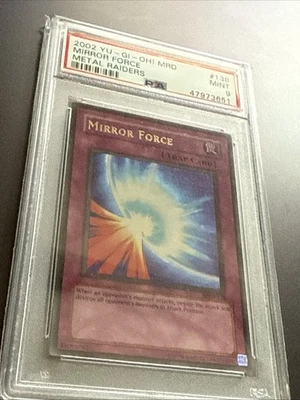 Yu-Gi-Oh! Mirror Force MRD-138 [Ultra Rare PSA Mint 9] 2002 Metal Raiders - Image 1 of 4