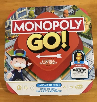 Hasbro Monopoly GO! Board Game - FREE Online Token Code - Image 1 of 2