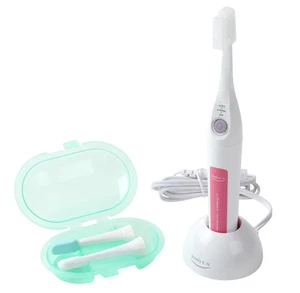 Japan NEW Pink 1.6MHz Ultrasonic Electric Toothbrush Smilex AU-300D Brush 2 Pack - Picture 1 of 8