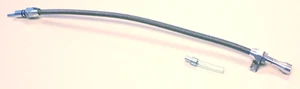 GM Turbo 350 400 Stainless Braided Flexible Transmission Dipstick Firewall Mount - Picture 1 of 2