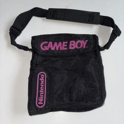 任天堂 Gameboy 手提箱旅行包黑色表带适用于游戏机 + 配件  — 第 1/4 张图片