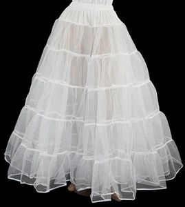 VESTIDO BLANCO CRINOLINE 4 VICTORIANA GUERRA CIVIL TALLA M/L - Imagen 1 de 1