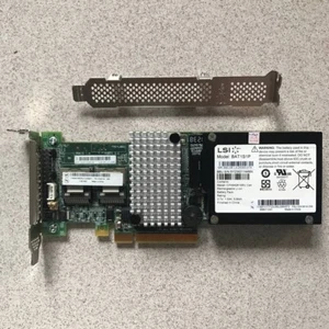 LSI MegaRAID SAS/SATA 9260-8i 8-PORT + BATTERY LSI bbu08 raid card - Picture 1 of 5