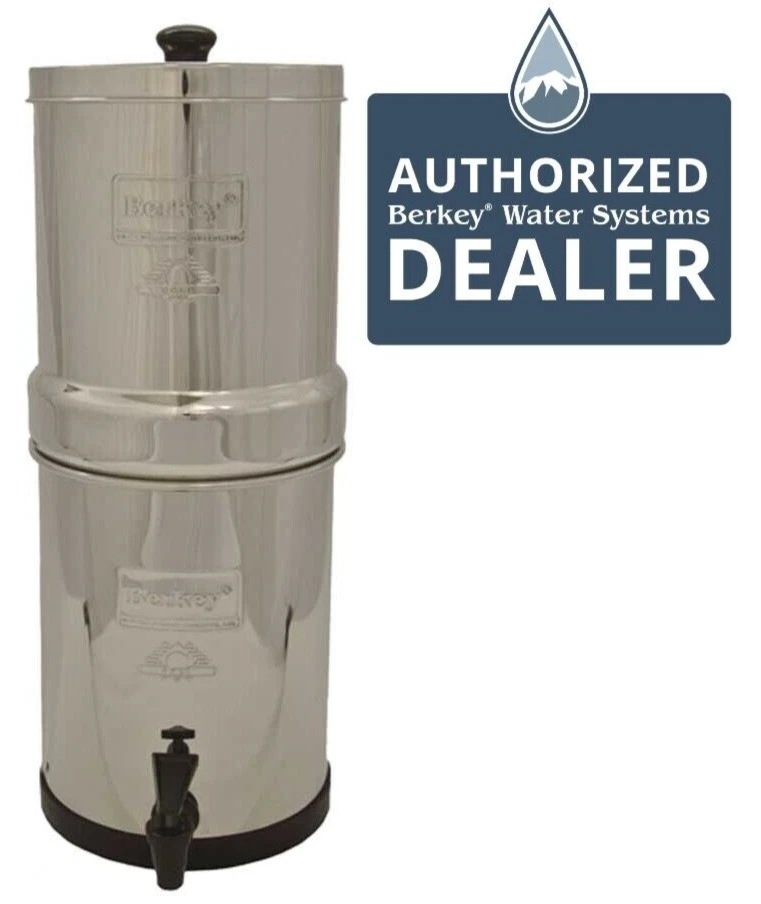 Berkey BT2X2-BB 1.5 Gal Travel Water Filtration System + 2 Black Filter Elements