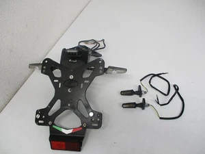 Soporte de matrícula + intermitente EVOTECH + intermitente delantero Aprilia RS4 125 TW 2011-2017 - Imagen 1 de 5
