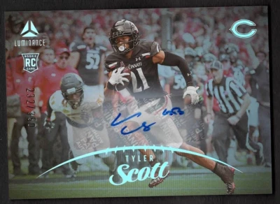 2023 Tyler Scott Luminance Football Rookie RC Silver Auto /350 Bears #193 - Image 1 of 2