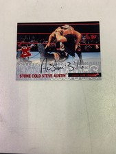 STONE COLD STEVE AUSTIN AUTOGRAPH 2001 WWF Fleer Signature Move 3:16 1 of 500