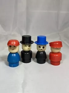 Little People Knockoffs 1980s Lot of 4 vintage , Fisher Price Knock Off - Picture 1 of 8