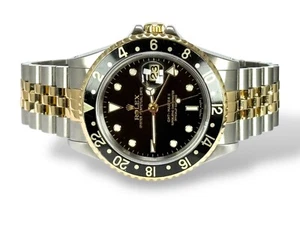 ROLEX GMT Master II - 1998 - 16713 - Box & Papers - Steel & Gold - Jubilee - Picture 1 of 10