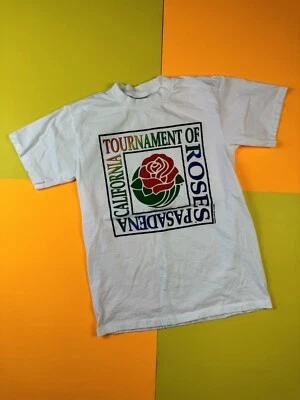 Camisa Vintage Años 90 Torneo de Rose Bowl Puntada Única Talla M Pasadena Cali Foto 1 de 4