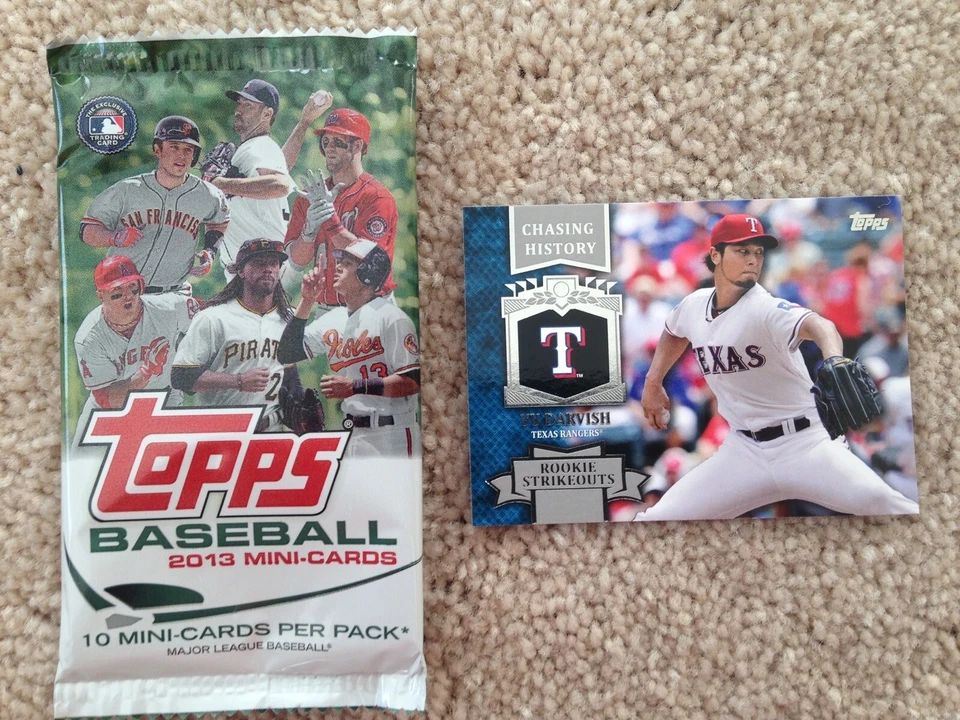 2013 Topps Mini Chasing History Yu Darvish Rangers MCH36 Low Shipping - Image 1 of 1