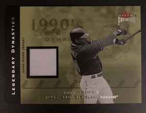 2002 MANNY RAMIREZ FLEER PREMIUM JERSEY LEGENDARY DYNASTIES - Picture 1 of 1