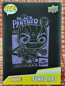 2023 Upper Deck Funko Infinity Saga Marvel Funko ART #AF-3 Black Panther - Picture 1 of 1