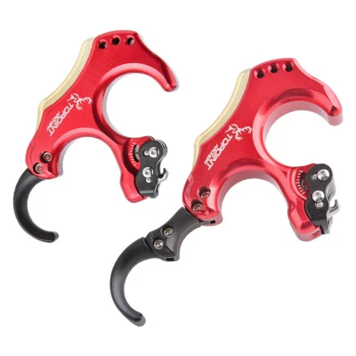 Archery Release Aid 3 4 Finger Thumb Trigger Back Tension Brass Weight Shooting  - Image 1 of 4