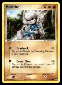 Meditite 55/108 Pokemon Card Power Keepers Common 40 HP Near Mint M27 - Picture 1 of 2