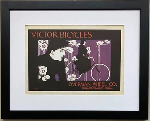 Vintage Bicycle Poster "Victor Bicycles" (1896) Framed Art - Picture 1 of 6