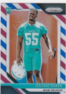 2018 Panini Prizm JEROME BAKER Red White and Blue Prizm Rookie #264 DOLPHINS - Picture 1 of 1