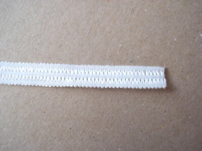 MD Elastique couture blanc plat 6mm vendu au mètre linéaire masque caoutchouc