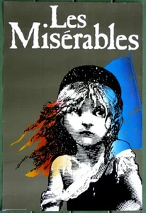 Póster original de Londres 1986 de Les Miserables 20x30 usado copia de galería DE COLECCIÓN - Imagen 1 de 3