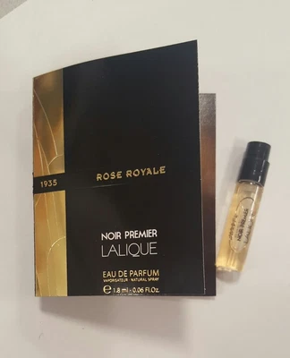 Rose Royale Noir Premier Lalique eau de parfum amostra de perfume 0,06 oz - Imagem 1 de 3