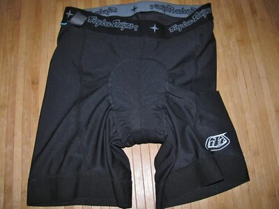 TROY LEE Cycle BIKE Shorts LINER Size 34 Poly Spandex BLACK MESH w/ CONTOUR PAD - Image 1 of 3