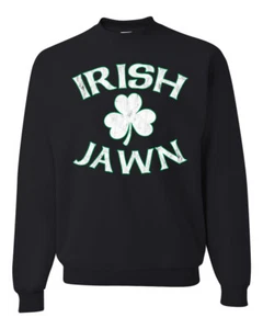 Sudadera Irish Jawn Philadelphia Humor Trébol San Patricio Día Unisex Cuello Redondo - Imagen 1 de 6