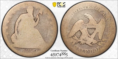 1858 P NGC FAIR 2 Liberty Seated Half Dollar 50c - Philadelphia Mint - LowBall Cover