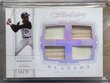 2016 Panini Flawless Baseball ROBERTO CLEMENTE Game Used 4 Parch RARE 18/25