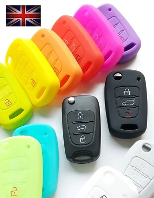 Key Cover For HYUNDAI i10 i20 ix20 i30 ix30 ix35 3 BUTTON Case Flip Remote Fob 1