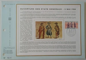Feuillet CEF 1er jour 170 1971 Ouverture des Etats Généraux - Foto 1 di 1