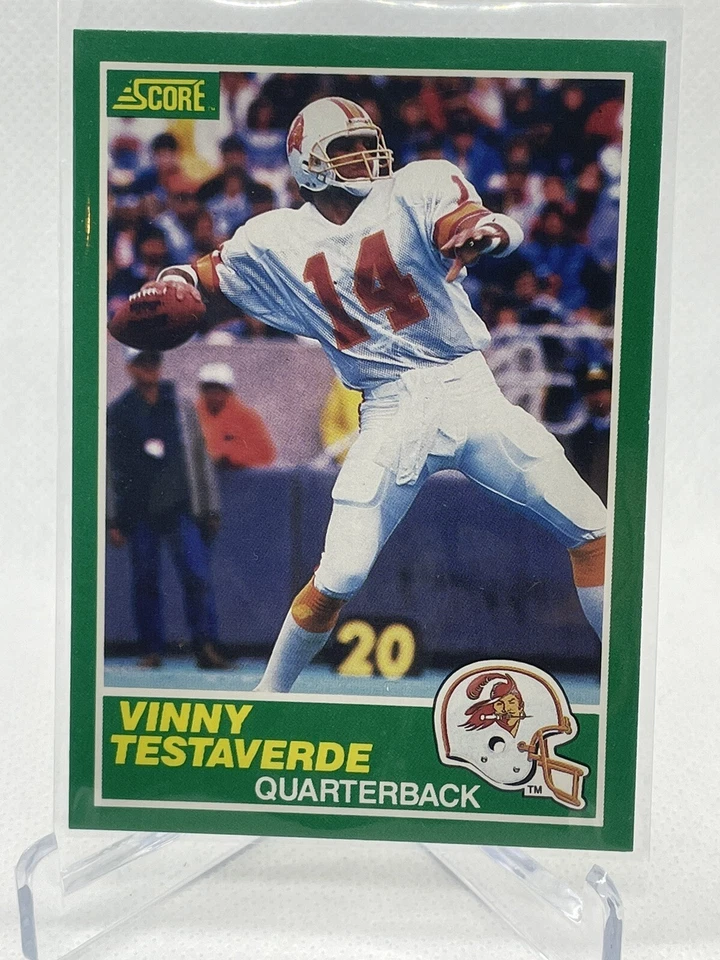 1989 Score Vinny Testaverde Buccaneers University Of Miami Football  - Image 1 of 1