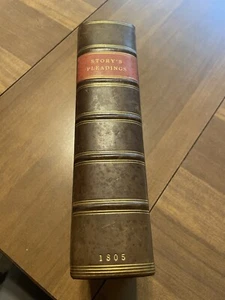 Joseph Story / A Selection Of Pleadings In Civil Action 1805 First Edition - Foto 1 di 17