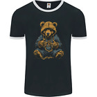Hip-Hop Teddy Bear Gangsta Rap Gangster Mens Ringer T-Shirt Fotl