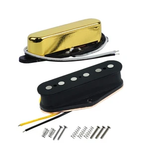 Alnico 5 Guitar Pickups - TL Bridge & Neck (Golden) for TL Style Guitar - Picture 1 of 5