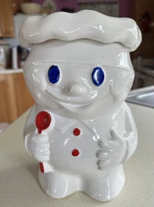 Vintage Pillsbury Dough Boy "Bobby the Baker" Ceramic Cookie Jar McCoy USA - Imagen 1 de 12