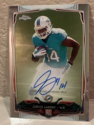 2014 Topps Chrome #177 Jarvis Landry Miami Dolphins Rookie Auto - Image 1 of 2