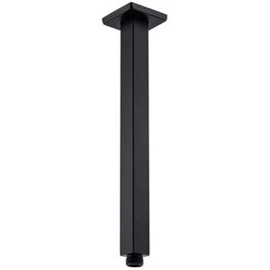 12 Inch Matte Black Ceiling Mount Shower Arm and Flange, Square Rain Shower H... - Imagen 1 de 7